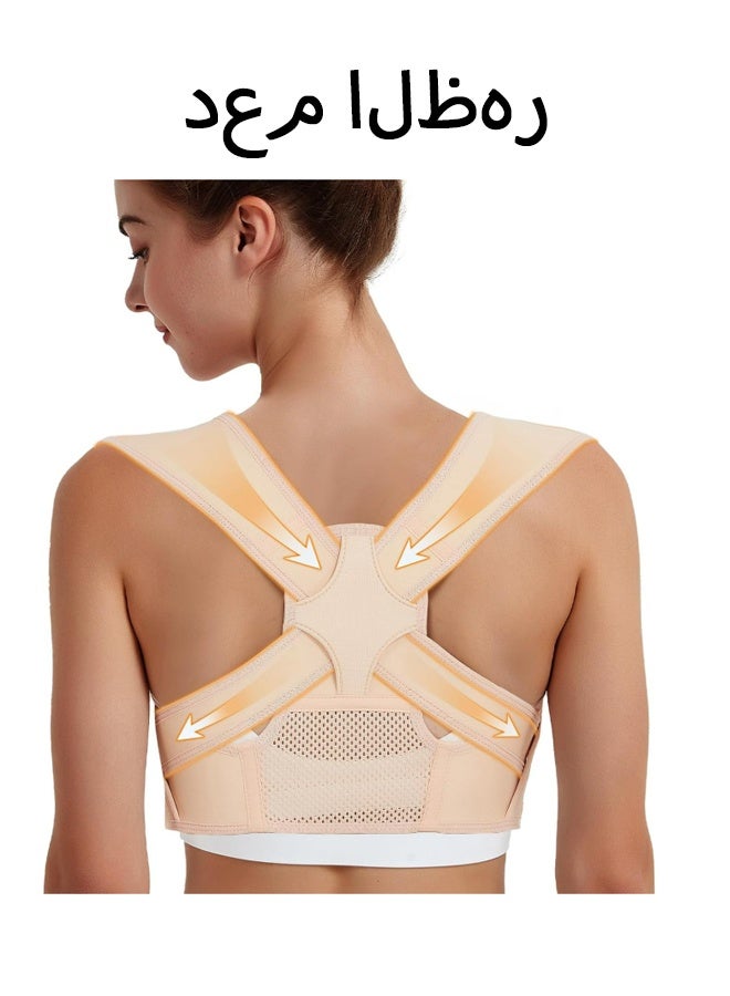 Posture Corrector for Women and Men: Adjustable  Breathable Upper Back Brace - Posture Support for office Worker Housewife Students(L） - Image 1